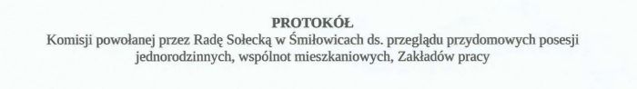 Komisja ds ogrodow